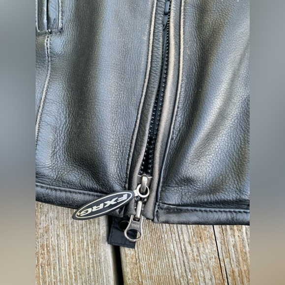 Harley Davidson FXRG Jacket size L Black Leather - Picture 10 of 14